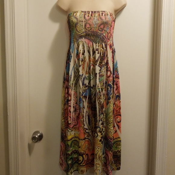 DNLA sport multi color summer dress - Picture 1 of 8